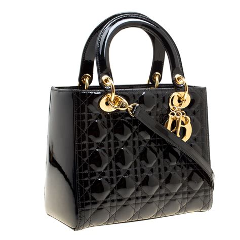 lady dior patent leather medium|lady dior designer bag.